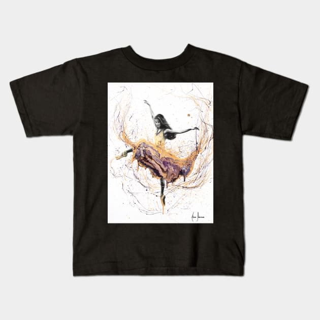 Violetta Ballerina Kids T-Shirt by AshvinHarrison